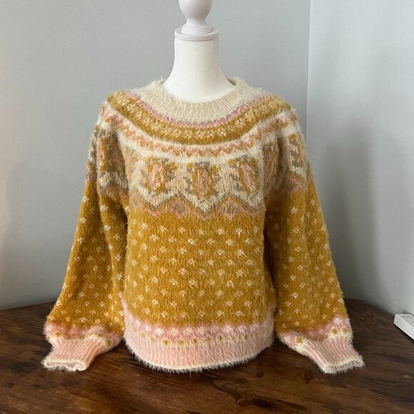 Lush Sweaters - Rare Cozy LUSH Sweater in Mustard Women's Size Large
